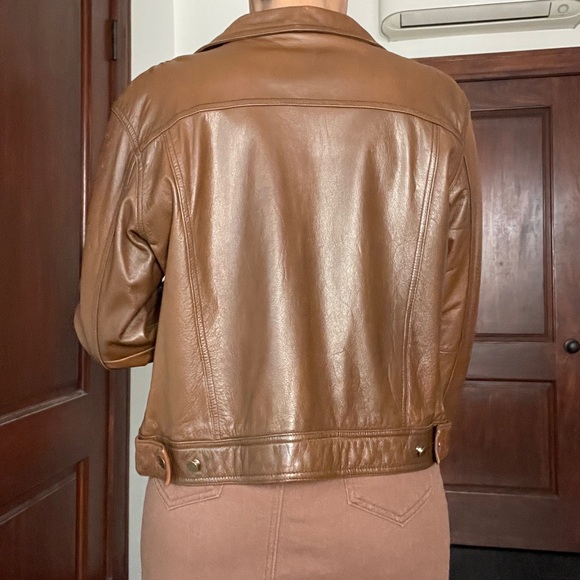 Brown Leather Jacket - Picture 7 of 8